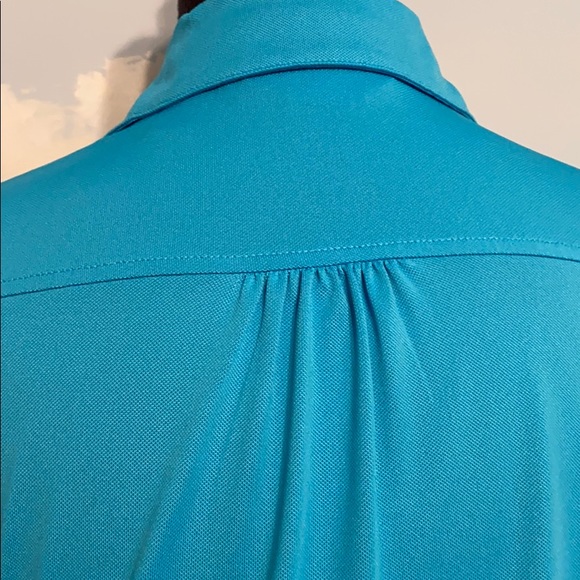 Callaway golf top- turquoise with white buttons - Picture 8 of 10